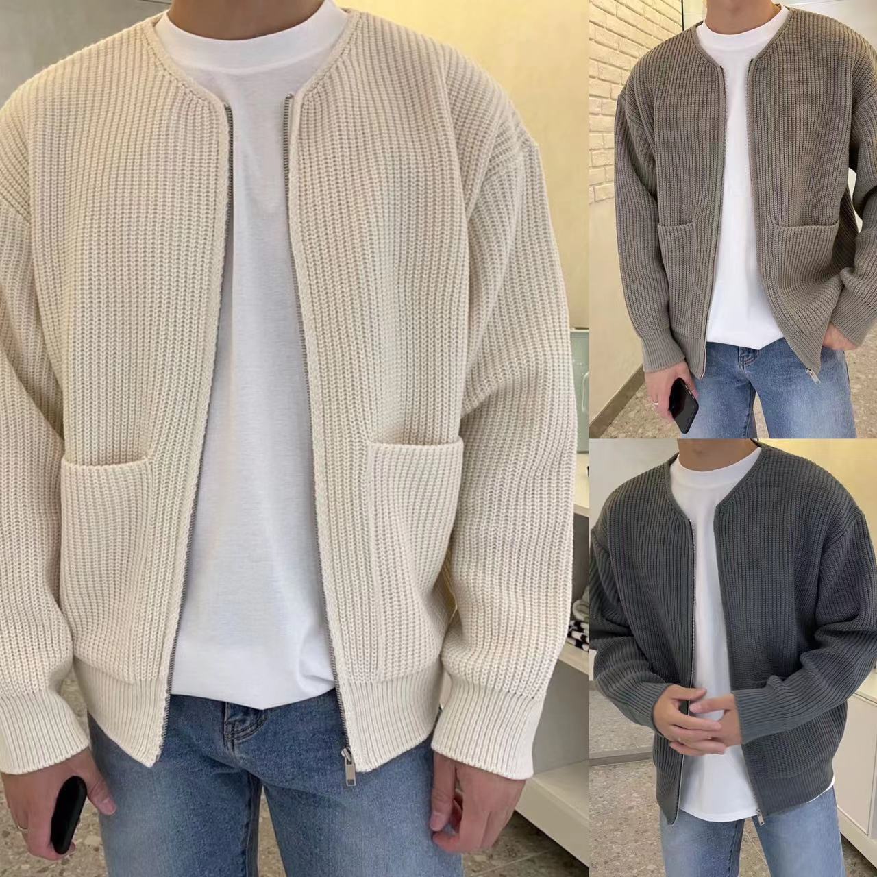Theo™ | Strickjacke mit Reißverschluss
