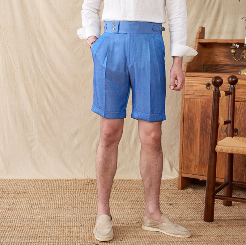 Seville™ | Baumwollmischung Plissee-Shorts