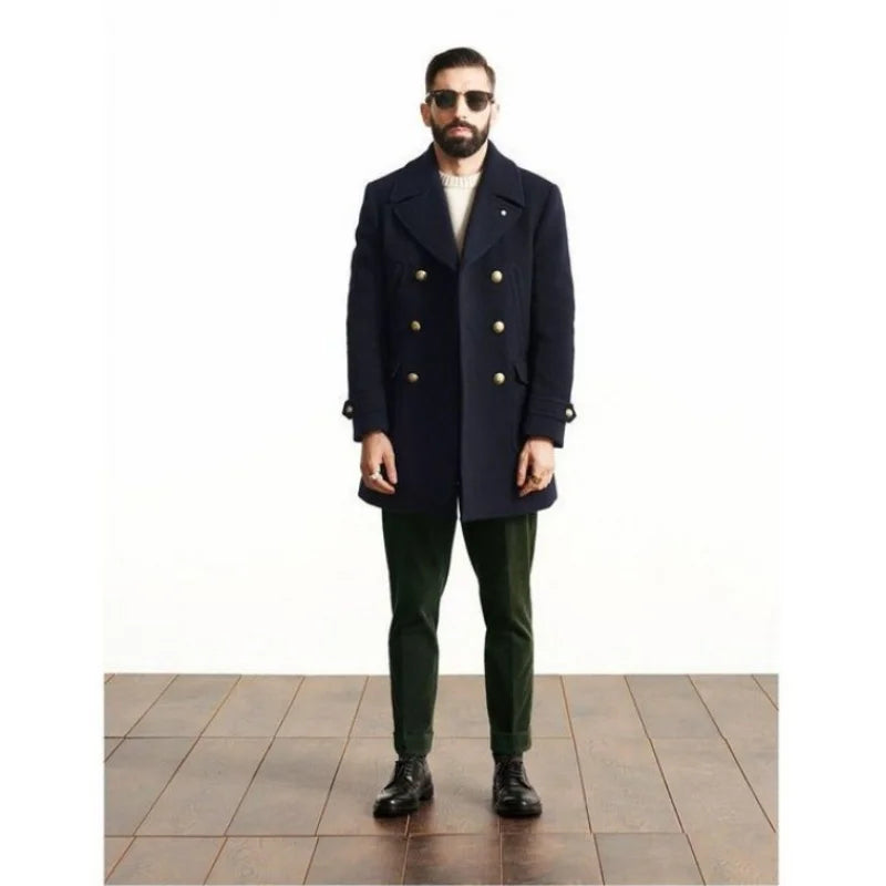 Charlie™ | Herren Woll-Peacoat